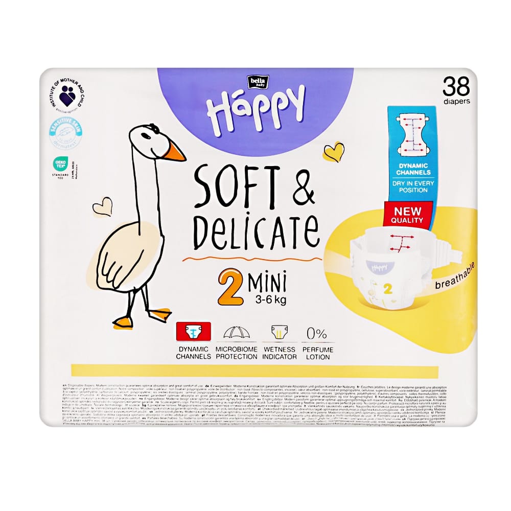 Scutece Happy Mini, 38 buc