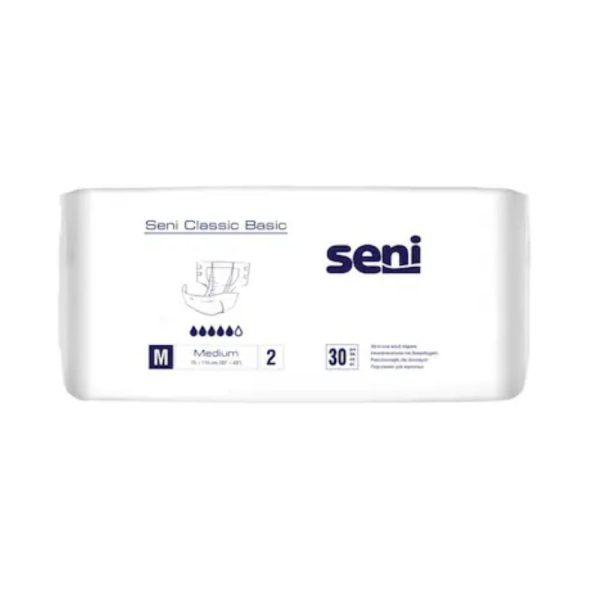 Scutece adulți Seni Classic Basic Medium, 30 buc